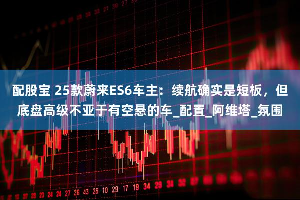 配股宝 25款蔚来ES6车主：续航确实是短板，但底盘高级不亚于有空悬的车_配置_阿维塔_氛围